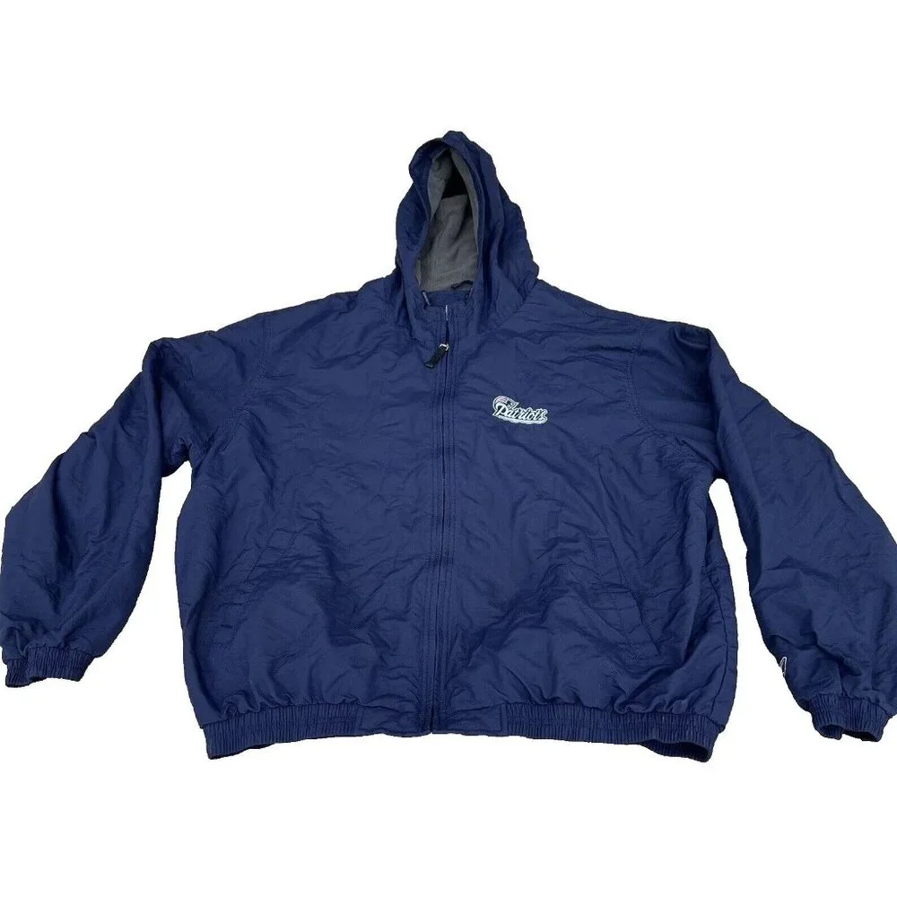 Vintage‎ Reebok Football Jacket NE Patriots NFL Zip Up Hooded Adult Size XL